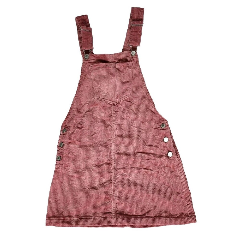 Love Tree Mauve Blush Bib Overall Corduroy Jumper Mini Skirt S Womens Juniors